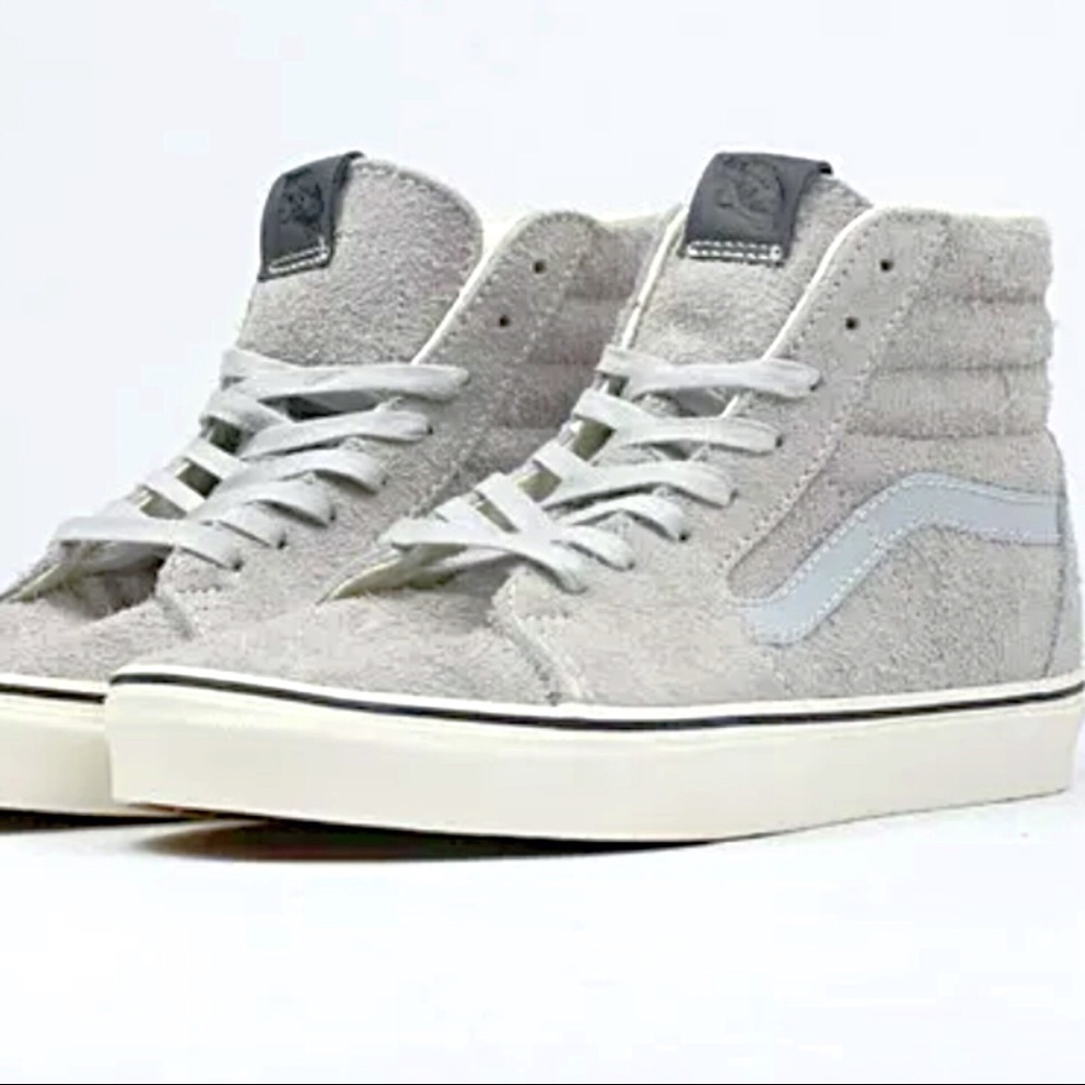 LAST! NWT Vans Old Skool SK8 Hairy Suede Grey Dawn - Picture 3 of 8